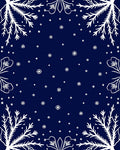White Snowflake Floral Pattern Rug