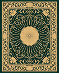 Elegant Floral Mandala Pattern Rug
