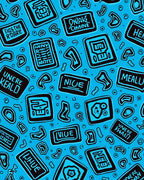Text Blocks Pattern Rug