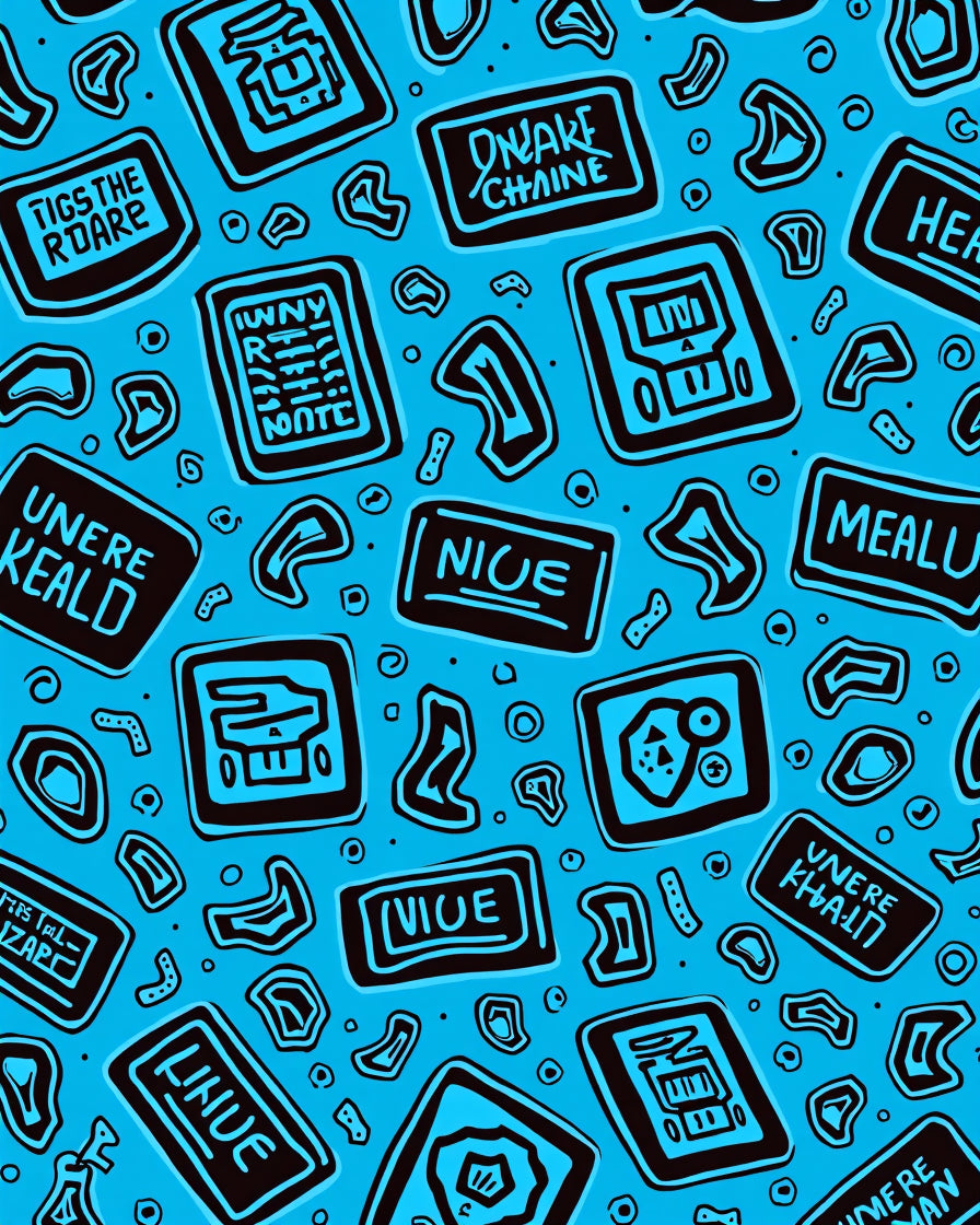 Text Blocks Pattern Rug
