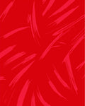 Bold Red Brushstroke Abstract Design Rug