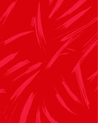 Bold Red Brushstroke Abstract Design Rug