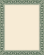 Elegant Green Floral Border Rug