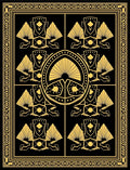 Art Deco Geometric Fan Silhouette Rug