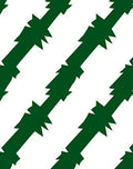 Geometric Slash Green Pattern Rug