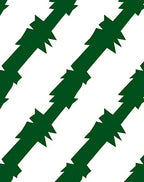 Geometric Slash Green Pattern Rug