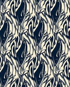 Abstract Organic Swirl Pattern Rug
