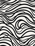 Abstract Black And White Swirl Pattern Rug