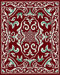 Rich Floral Swirl Decorative Rug