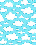 Whimsical Cloud Pattern For A Sky Rug