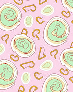 Abstract Swirl Loop Pattern Design Rug