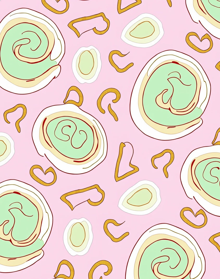 Abstract Swirl Loop Pattern Design Rug
