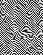 Abstract Black White Maze Design Rug