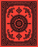 Bold Floral Medallion Intricate Pattern Rug