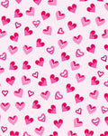 Charming Pink Hearts Pattern Rug