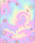 Pastel Swirl Starburst Pattern Rug