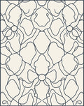 Floral Vine Abstract Line Design Rug