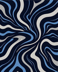 Abstract Flowing Wave Pattern Rug