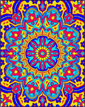 Vibrant Mandala Floral Pattern Rug