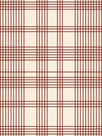 Classic Deep Red Plaid Pattern Rug