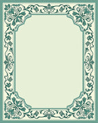 Elaborate Floral Border Design Rug