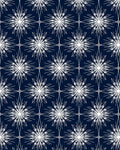 White Starburst Geometric Pattern Rug