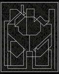Monochromatic Abstract Geometric Design Rug