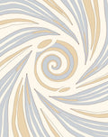 Swirling Abstract Pastel Waves Design Rug