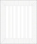 Modern Striped Frame Geometric Rug