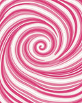 Whimsical Swirl Pink Stripe Pattern Rug
