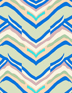 Interlocking Wave Pattern Rug