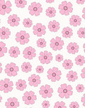 Delicate Pink Floral Pattern Rug