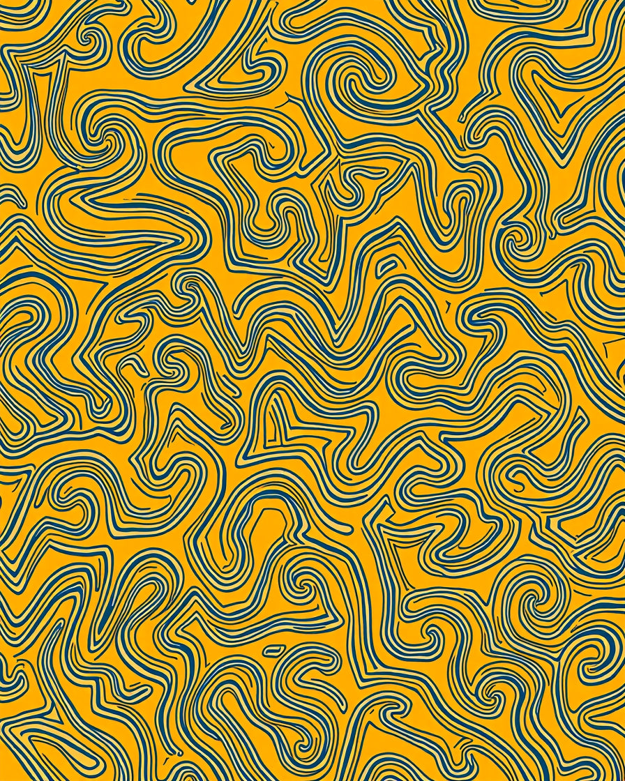 Abstract Swirls Pattern Textile Design Rug