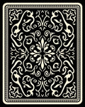 Classic Scrollwork Black Cream Rug