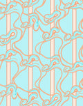 Soft Swirls On Mint Stripes Rug