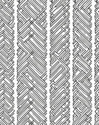 Black White Geometric Maze Pattern Rug