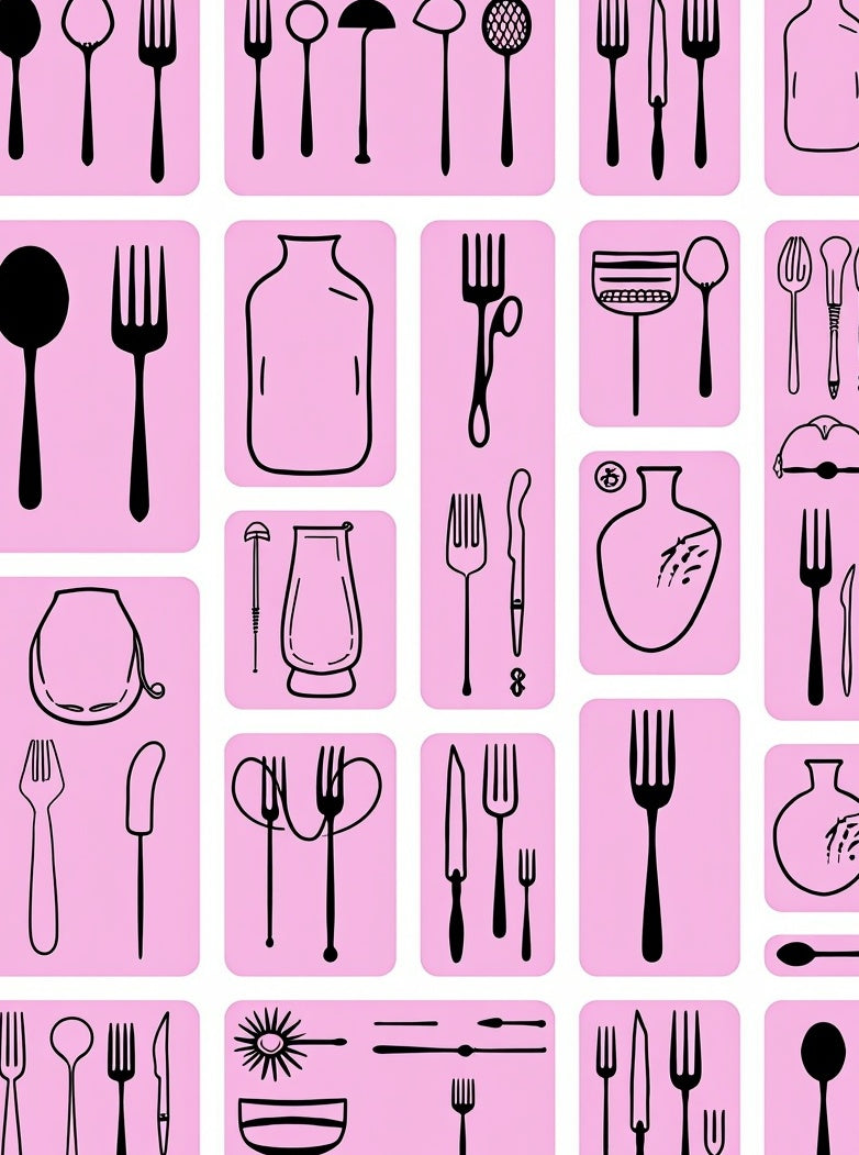 Vintage Kitchen Utensil Collection Rug