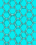 Hexagonal Grid Pattern Design Rug