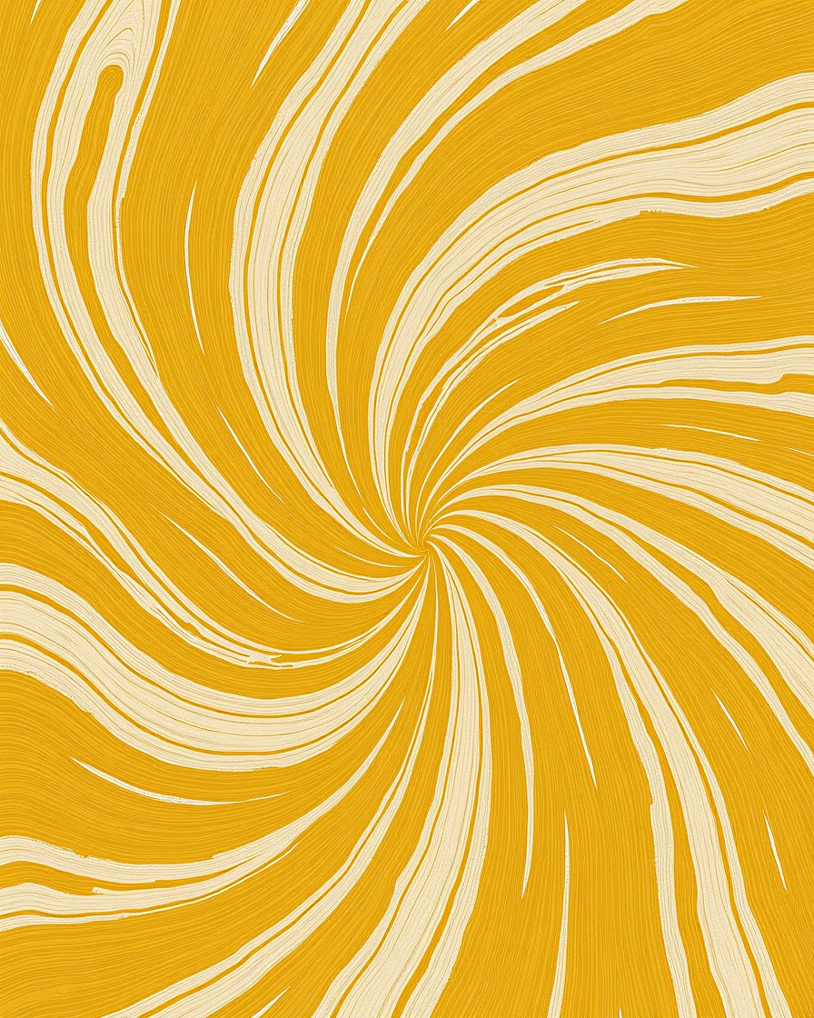 Golden Swirl Abstract Pattern Rug