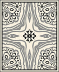 Abstract Floral Symmetry Pattern Design Rug