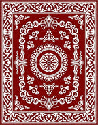 Ornate Central Medallion Pattern Rug