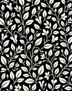 Bold Leafy Vine Pattern Design Rug