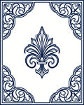 Elegant Paisley Floral Corner Design Rug