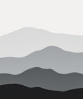 Minimalist Abstract Mountain Layers Rug