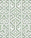 Sage Green Intricate Lattice Pattern Rug