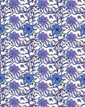 Art Nouveau Floral Pattern Rug
