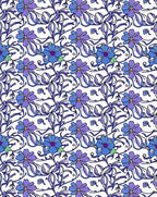 Art Nouveau Floral Pattern Rug