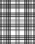 Bold Black White Grid Pattern Rug