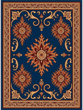 Earthy Floral Sunburst Inspired Pattern Rug