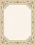 Ornate Gold Scroll Filigree Rug